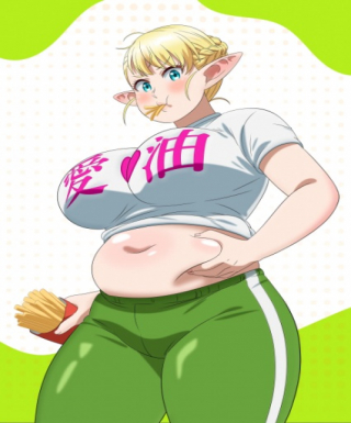 Elf-san wa Yaserarenai.: Hami Niku no Shima/Calorie Lovers Japanese english subbed